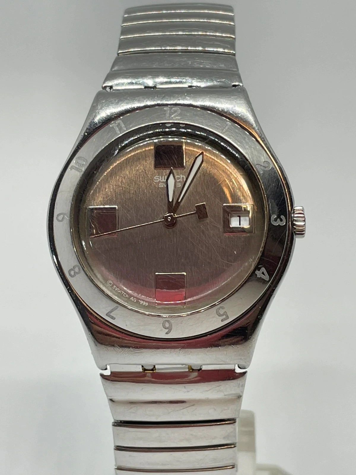Relógio Swatch Irony Vintage 1999 de aço inoxidável em excelente estado – photo 5